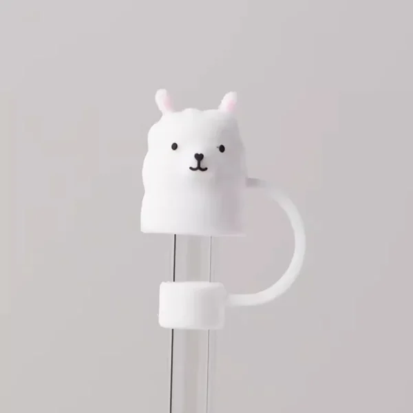 Cute Strawberry Straw Cover Caps For Stanley Cup 40 oz Tumbler Accessories Kawaii Silicone Straw Toppers Cap For 10mm Straws