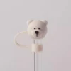 Cute Strawberry Straw Cover Caps For Stanley Cup 40 oz Tumbler Accessories Kawaii Silicone Straw Toppers Cap For 10mm Straws