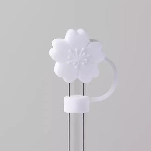 Cute Strawberry Straw Cover Caps For Stanley Cup 40 oz Tumbler Accessories Kawaii Silicone Straw Toppers Cap For 10mm Straws