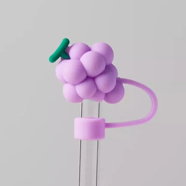 Cute Strawberry Straw Cover Caps For Stanley Cup 40 oz Tumbler Accessories Kawaii Silicone Straw Toppers Cap For 10mm Straws