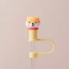 Cute Strawberry Straw Cover Caps For Stanley Cup 40 oz Tumbler Accessories Kawaii Silicone Straw Toppers Cap For 10mm Straws