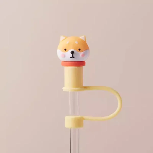 Cute Strawberry Straw Cover Caps For Stanley Cup 40 oz Tumbler Accessories Kawaii Silicone Straw Toppers Cap For 10mm Straws