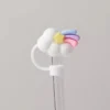 Cute Strawberry Straw Cover Caps For Stanley Cup 40 oz Tumbler Accessories Kawaii Silicone Straw Toppers Cap For 10mm Straws