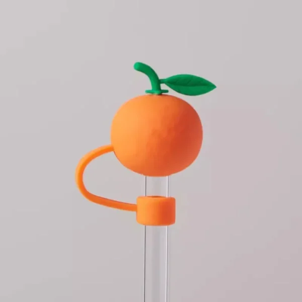 Cute Strawberry Straw Cover Caps For Stanley Cup 40 oz Tumbler Accessories Kawaii Silicone Straw Toppers Cap For 10mm Straws