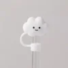 Cute Strawberry Straw Cover Caps For Stanley Cup 40 oz Tumbler Accessories Kawaii Silicone Straw Toppers Cap For 10mm Straws