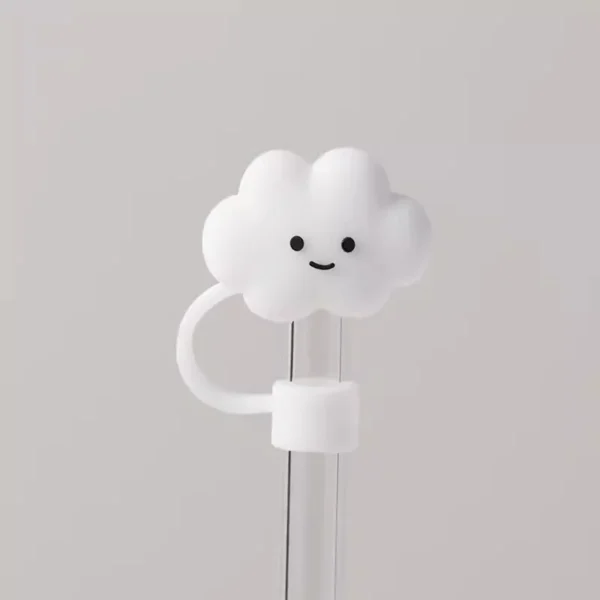 Cute Strawberry Straw Cover Caps For Stanley Cup 40 oz Tumbler Accessories Kawaii Silicone Straw Toppers Cap For 10mm Straws
