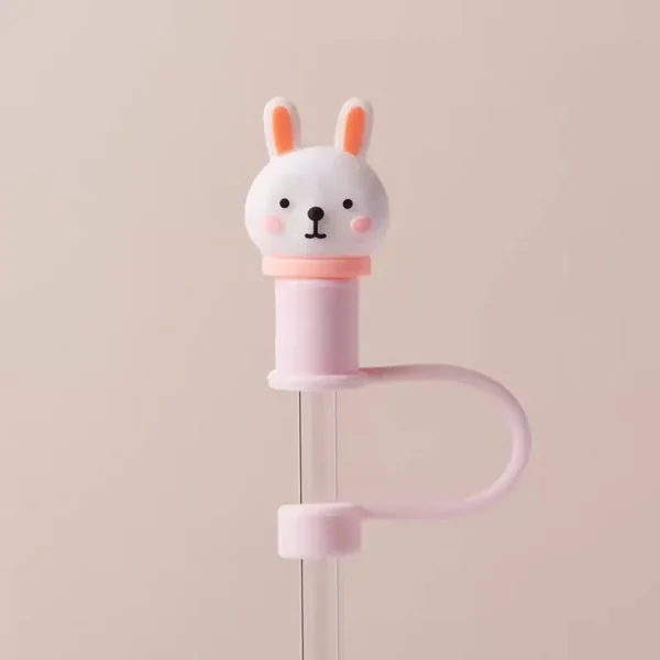Cute Strawberry Straw Cover Caps For Stanley Cup 40 oz Tumbler Accessories Kawaii Silicone Straw Toppers Cap For 10mm Straws