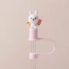 Cute Strawberry Straw Cover Caps For Stanley Cup 40 oz Tumbler Accessories Kawaii Silicone Straw Toppers Cap For 10mm Straws