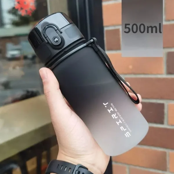 0.5L,0.65L,1L Sports Water Bottle High Capacity Plastic Fitness Portable Durable Camping Hiking Workouts Outdoor Sports Cups