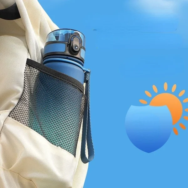 0.5L,0.65L,1L Sports Water Bottle High Capacity Plastic Fitness Portable Durable Camping Hiking Workouts Outdoor Sports Cups