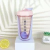 590ML Blender Shaker Bottle with Plastic Whisk Ball BPA Free Plastic Protein Shakes Leakproof for Powder Workout Gym Sport