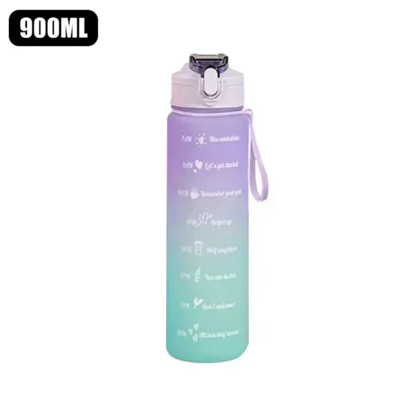 Gourde d'eau avec graduation de temps 900ML