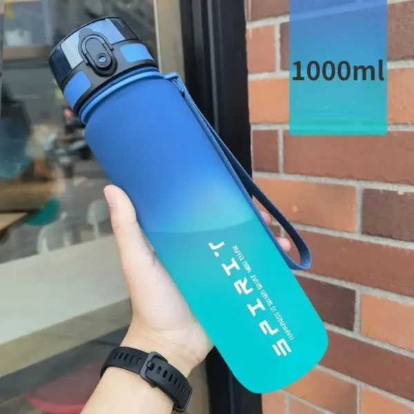 0.5L,0.65L,1L Sports Water Bottle High Capacity Plastic Fitness Portable Durable Camping Hiking Workouts Outdoor Sports Cups