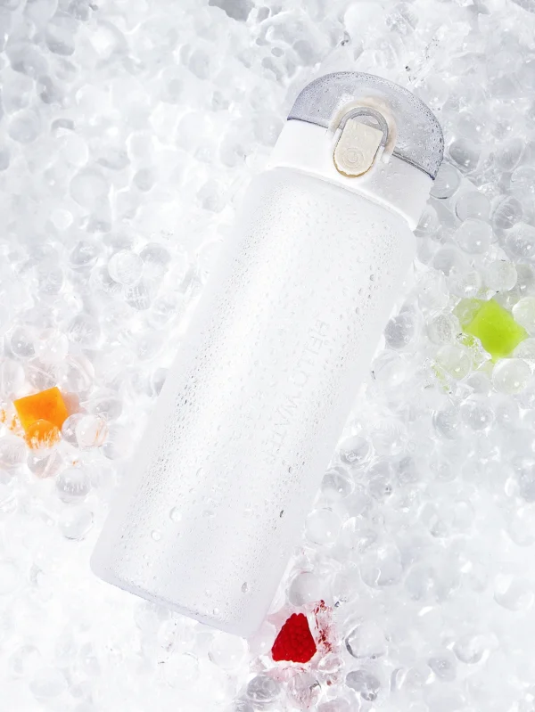 780ml Transparent Water Bottle Portable Sports Travel Clear Leakproof Drinking Frosted Bottle Cup for Gym Fitness Outdoor School