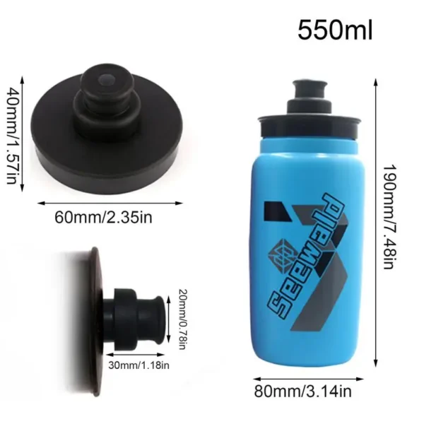 Cycle Water Bottle Cycling Water Bottles Multi-functional Fitness & Cycling Tumbler Food-Grade 550ml For