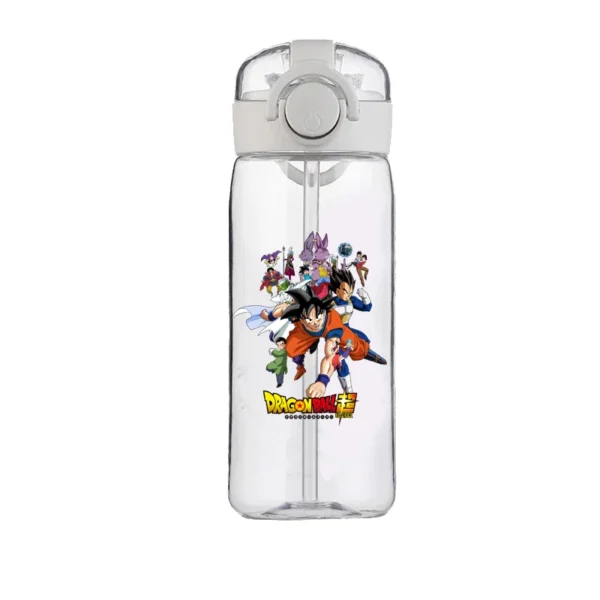 400ml Dragon Ball Water Cup Son Goku Vegeta Anime High Sense Female Male Plastic Cartoon Portable Student New Cup Boy Girl Gift