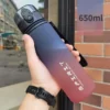 0.5L,0.65L,1L Sports Water Bottle High Capacity Plastic Fitness Portable Durable Camping Hiking Workouts Outdoor Sports Cups