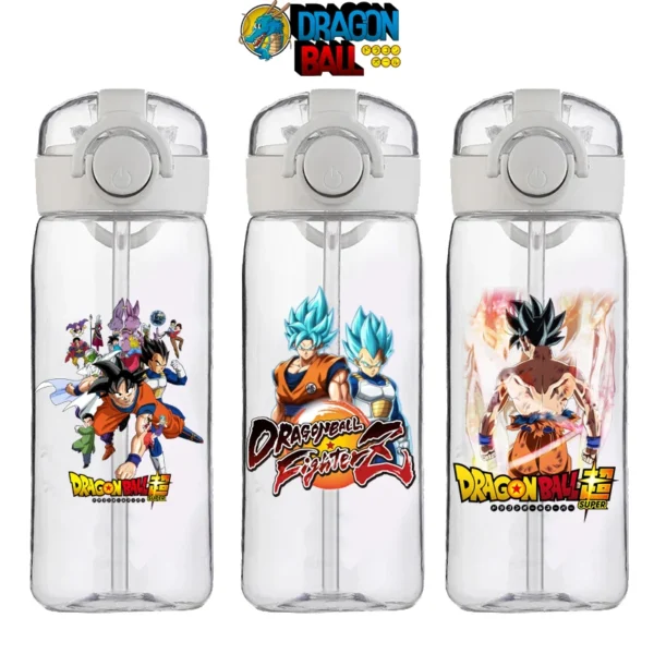 400ml Dragon Ball Water Cup Son Goku Vegeta Anime High Sense Female Male Plastic Cartoon Portable Student New Cup Boy Girl Gift
